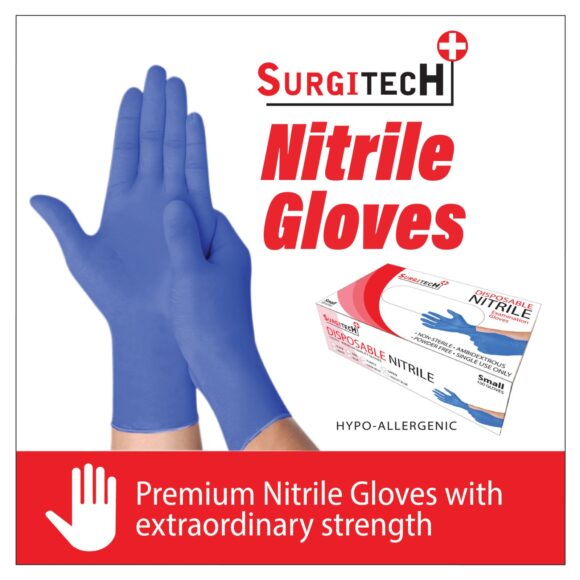 Surgitech Nitrile Examination Gloves 1 580x580